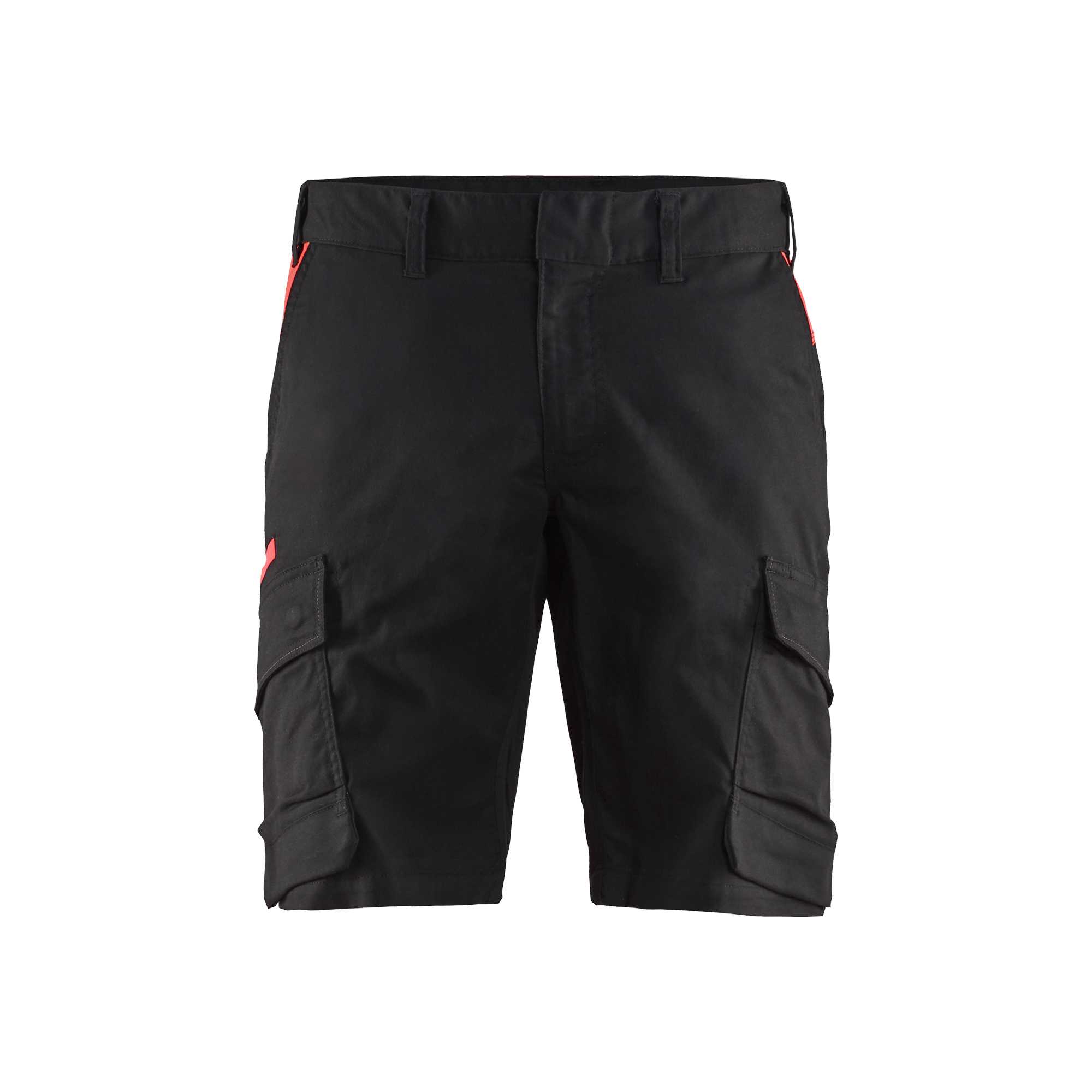 BLAKLADER 14461832 Industry shorts stretch Hi Vis Reflective Work Shorts Men - twill fabric
